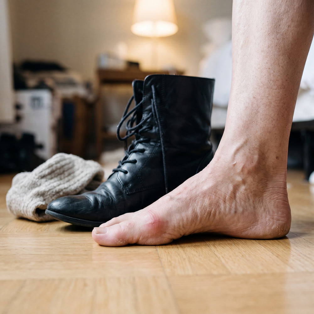 Hallux valgus eller ihoptryckta tår